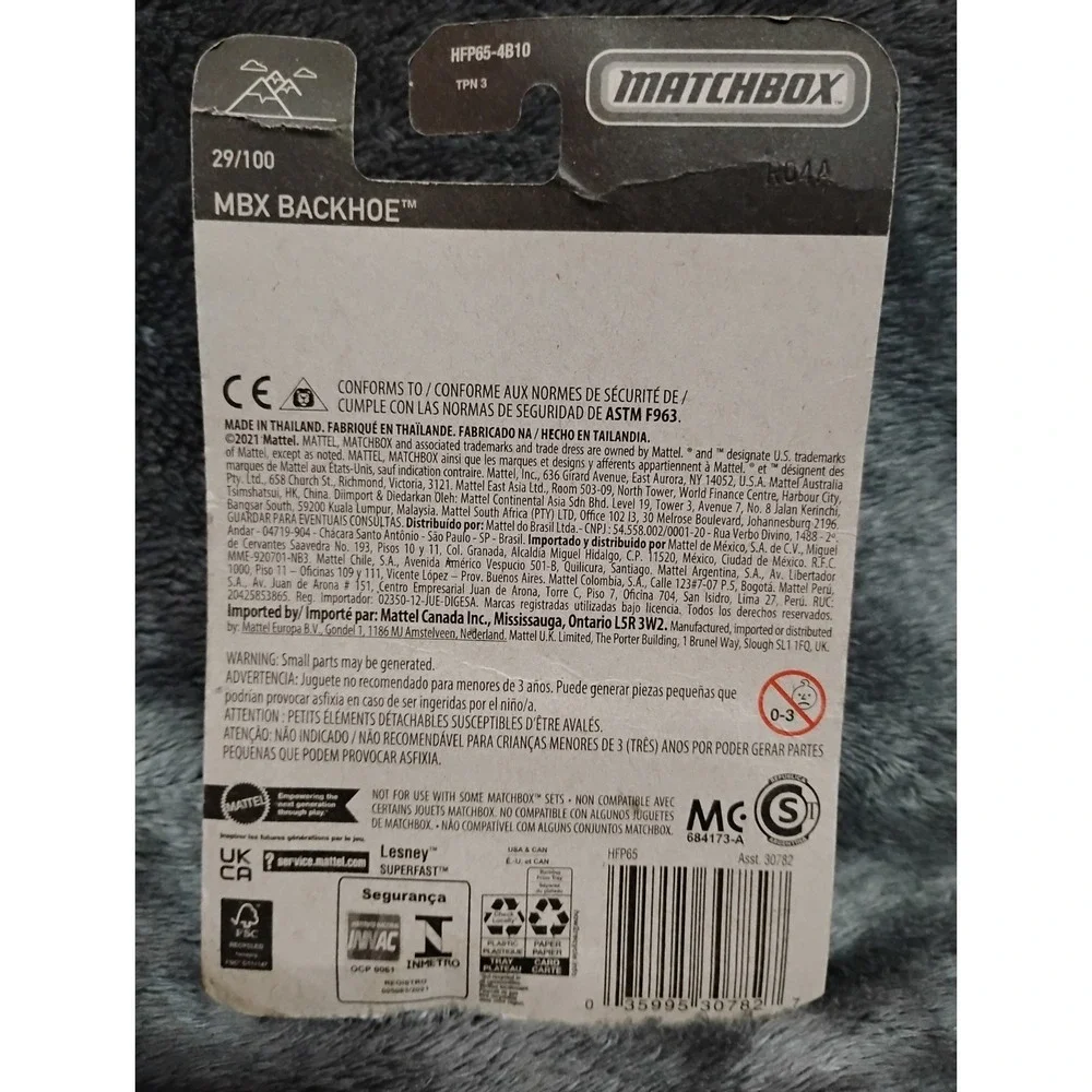 Match Box mbx Backhoe Little Car